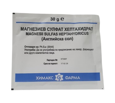 МАГНЕЗИЕВ СУЛФАТ 30г ХИМАКС